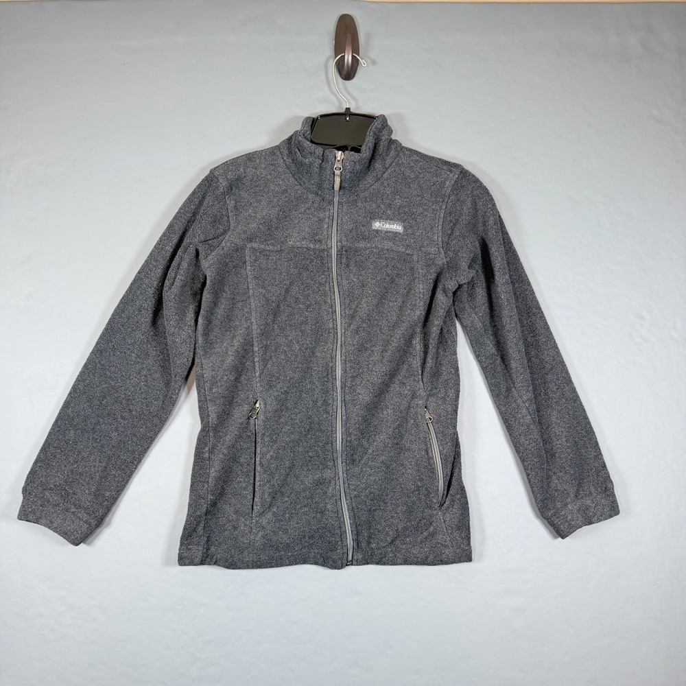 Columbia Steens Mountain II Fleece Jacket Size Youth L (14/16) Charcoal Gray